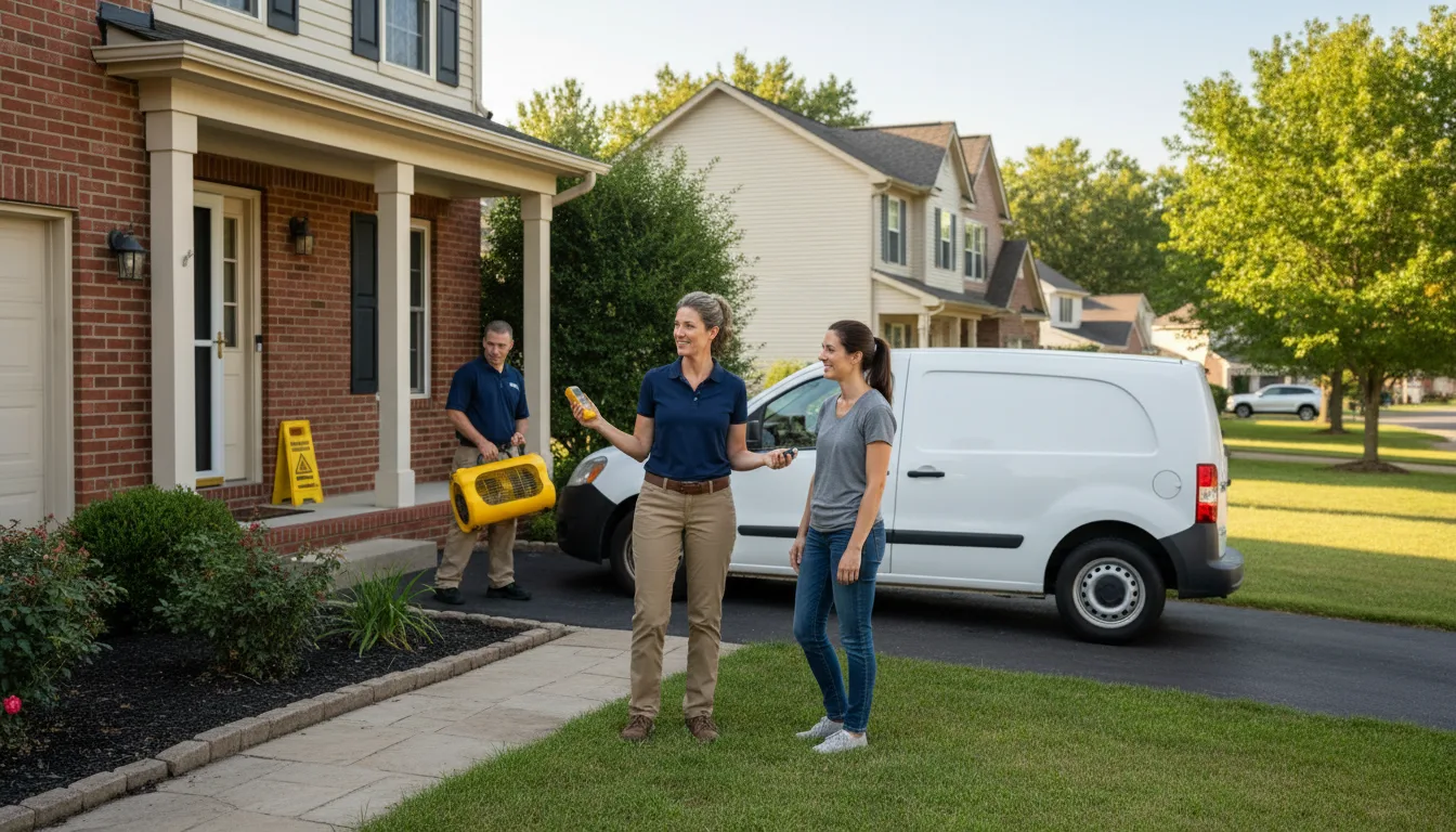 Residential water damage restoration in Waterville, PA